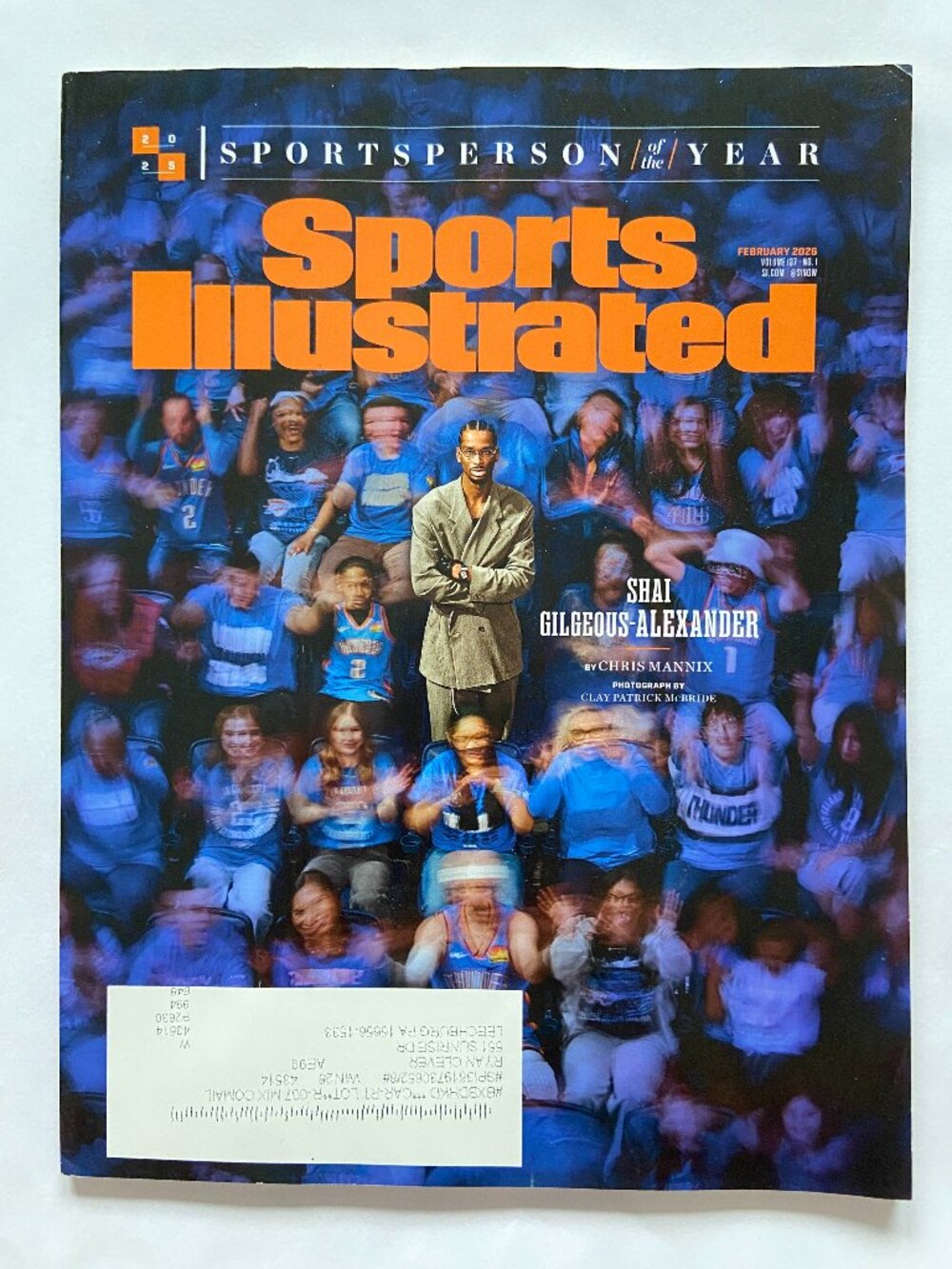 Sports Illustrated Magazine February 2026 Shai Gilgeous-Alexander Cover W/ Label